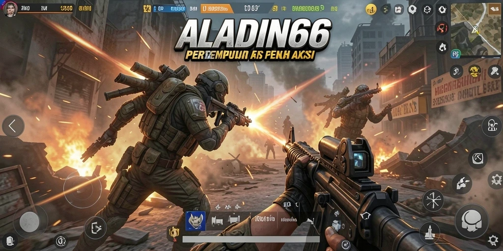 Tampilan aksi pertempuran yang mendebarkan dalam ALADIN66.