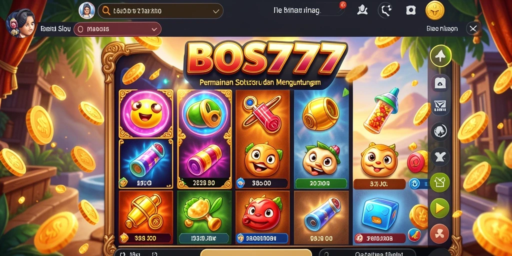 Tampilan gameplay BOS777 yang menarik dan penuh warna.