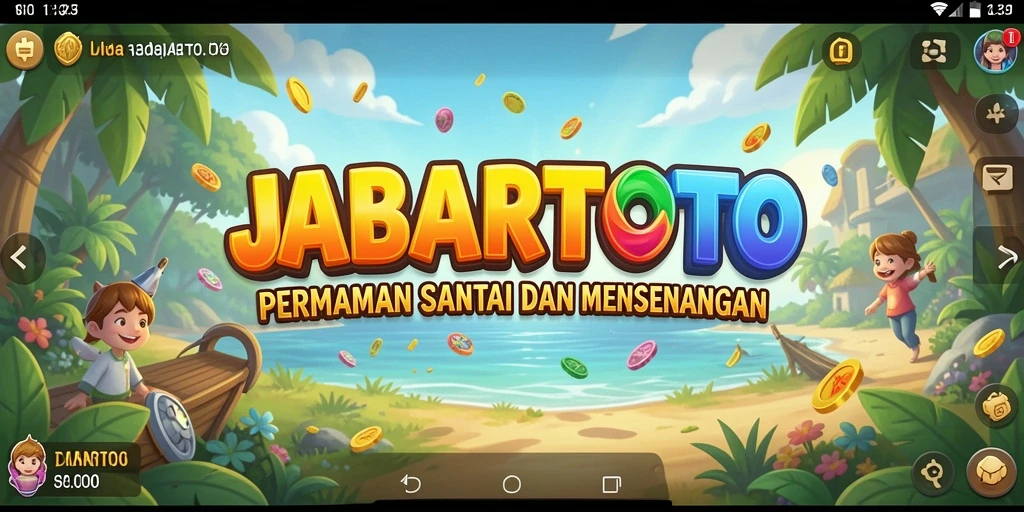 Tangkapan layar utama JABARTOTO menampilkan gameplay santai yang seru.