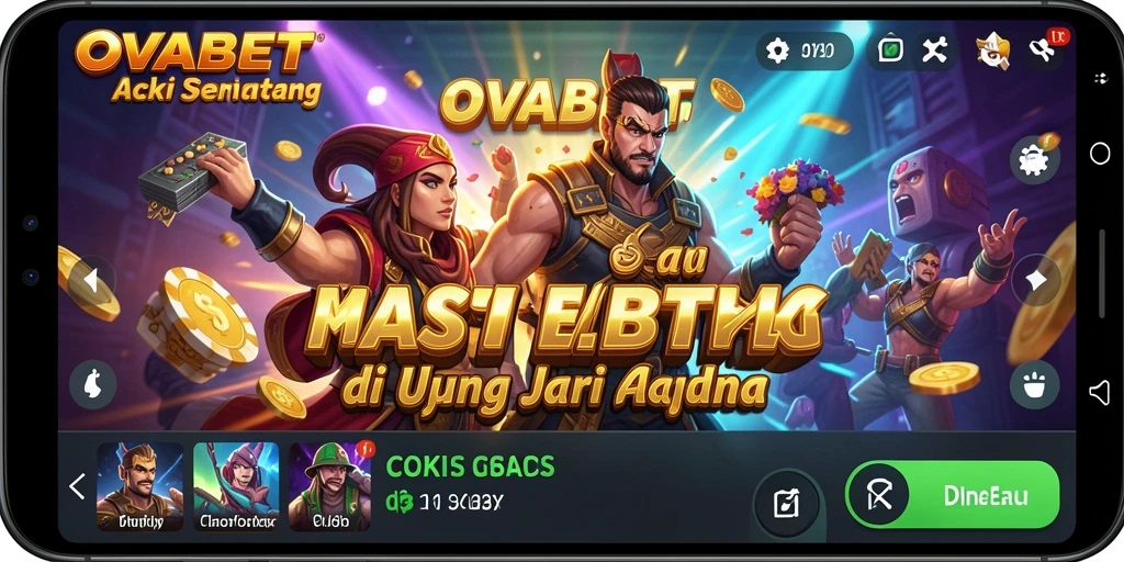 Tampilan seru dan menegangkan dari gameplay OVABET.