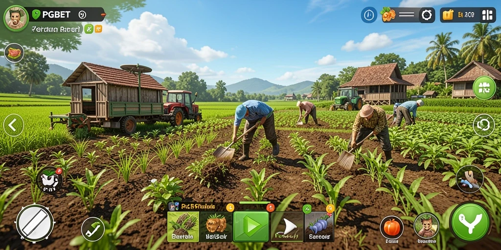 Tampilan gameplay PGBET yang seru dalam bertani.