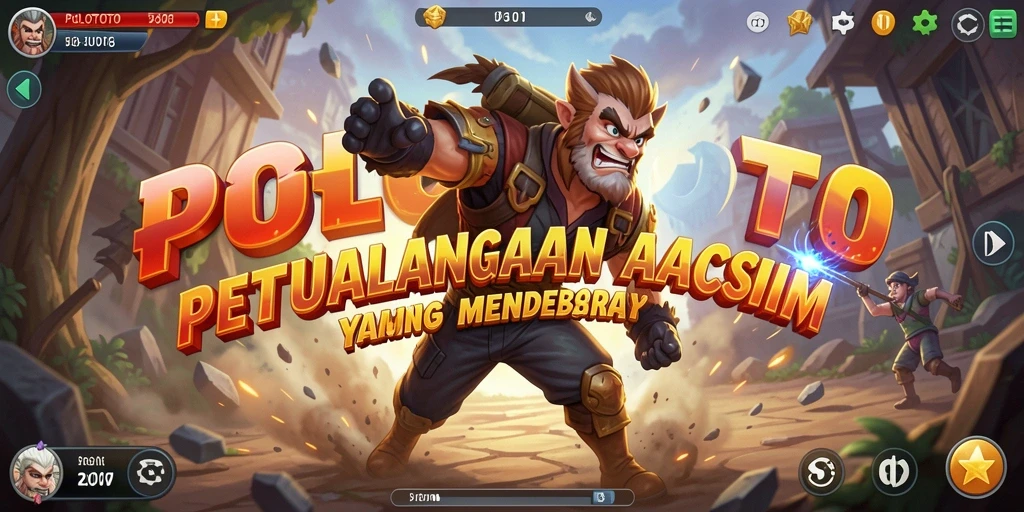 Tampilan screenshot gameplay dari aksi mendebarkan POLOTOTO.