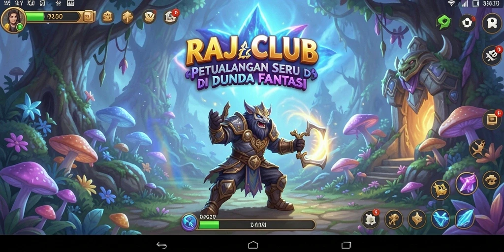 Screenshot RAJACLUB menunjukkan gameplay petualangan menegangkan.