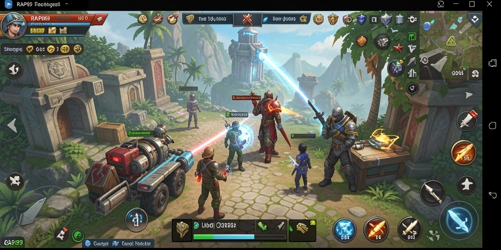 Tangkapan layar menunjukkan pengalaman seru bermain game strategi RAP89.