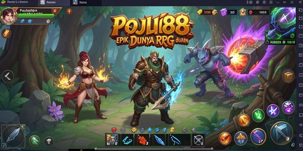 Gameplay epik SOJU88 dalam dunia RPG yang penuh petualangan.